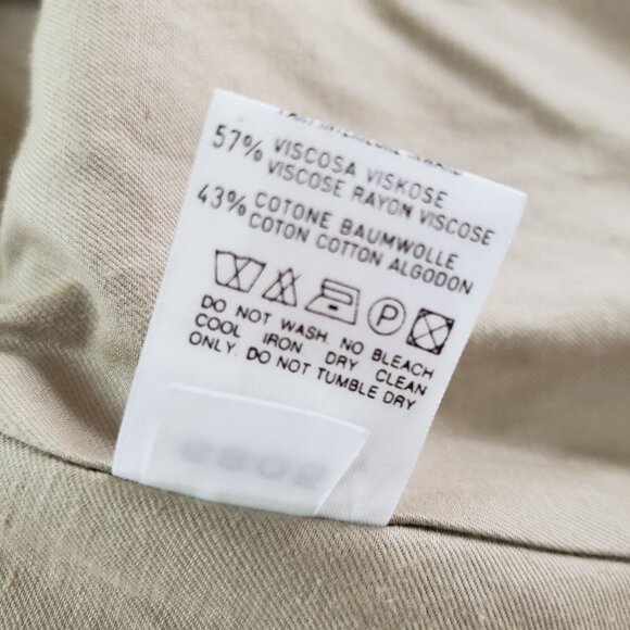 Vintage Blue Family Benetton Brown Striped Long Sleeve Jacket Size Large - Picture 6 of 7